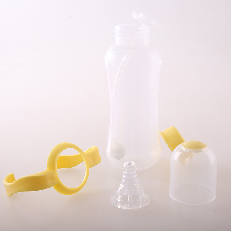 母婴用品 婴幼儿专用护理标口奶瓶 自动吸管带手柄PP奶瓶1816细节图