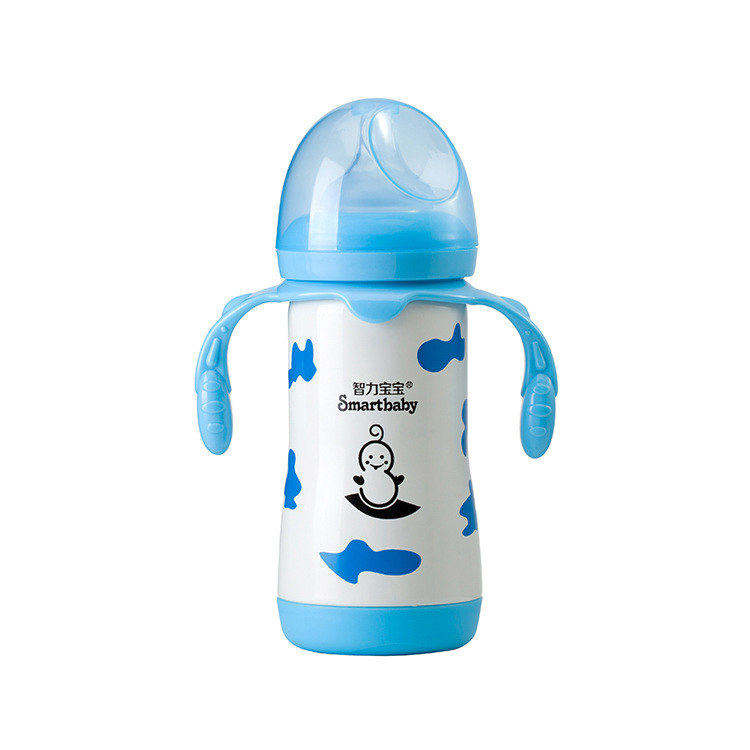 The new 304 stainless steel vacuum insulated baby bottle from Zhi Li Baby features a 300ml bottle engraved inside Specification image