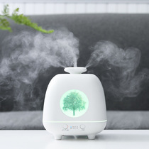 Cross-border four seasons elf ultrasonic mute intelligent time seven color night light humidifier fragrance machine