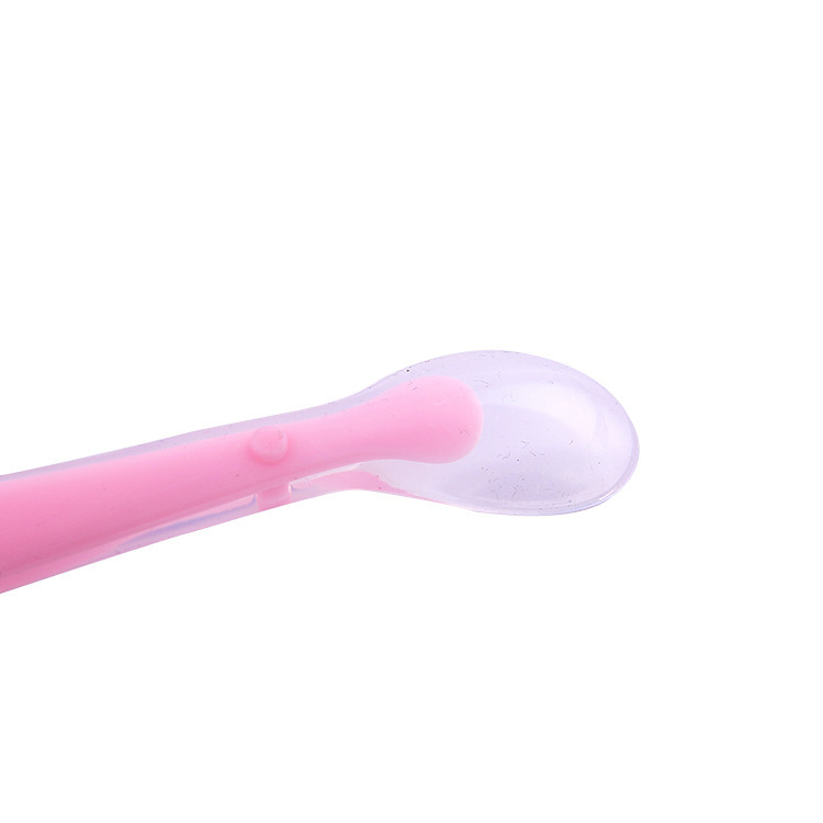 Aiyingbao Baby and Maternal Products, infant and toddler super soft silicone soup spoon, children's tableware, feeding soft spoon 1 piece details Picture