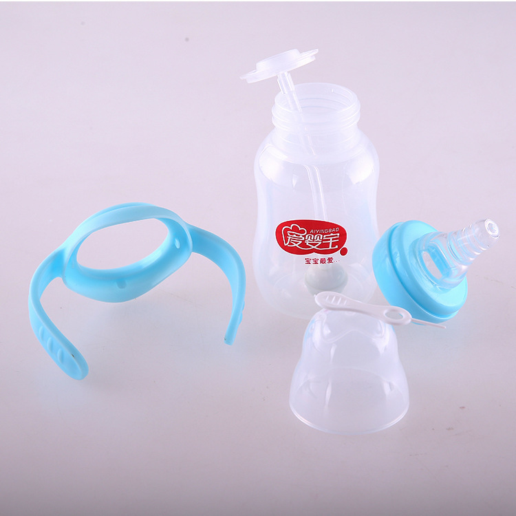 Baby Baby Products Standard Caliber With Handle Straw Pacifier Baby Anti-Flatness Pp Bottle 150Ml Specification drawing