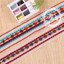 Embroidery floral beads sequins embroidery Ethnic style embroidery lace embroidery Sewing thread luggage shoe material clothing accessories