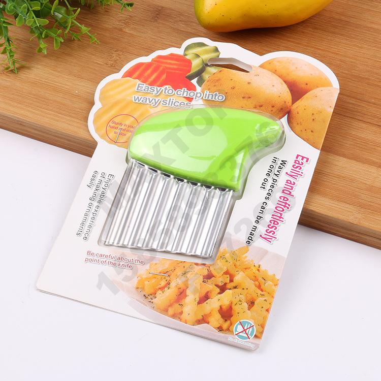 New kitchen gadgets Stainless steel wave fries Cut Creative Wave knife Potato knife