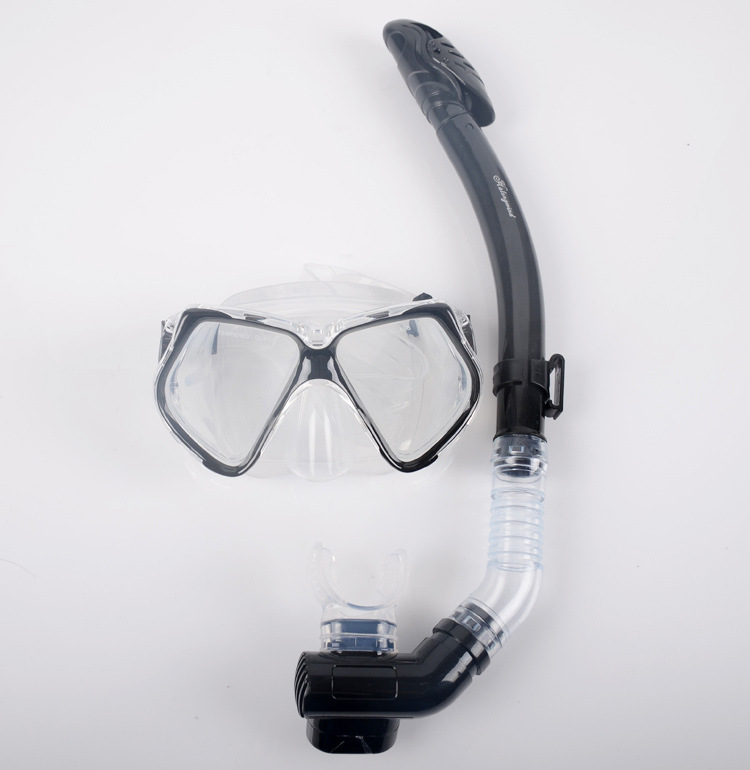 厂家批发硅胶潜水镜全干呼吸管硅胶浮潜套装 泳镜 大视野潜水镜