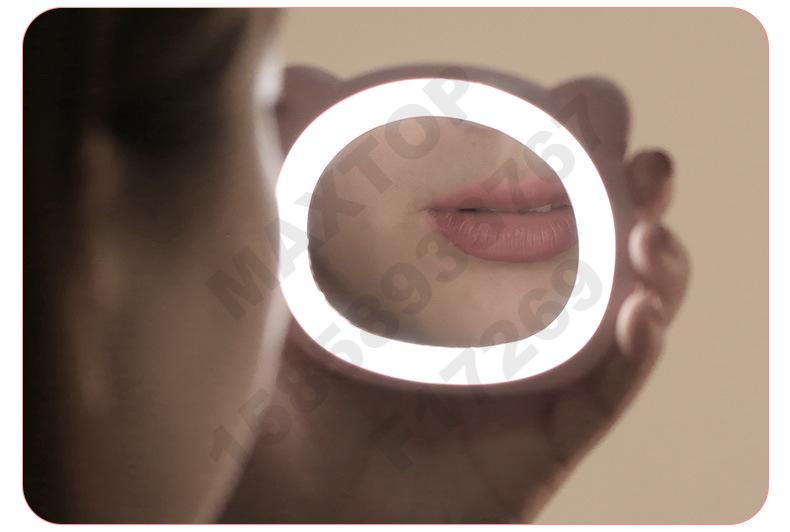 مرآة مكياج صغيرة صغيرة من طراز USB مزودة بمصابيح الدايود المبتعث للضوء، ومرآة مكياج لمكياج Application Scenario