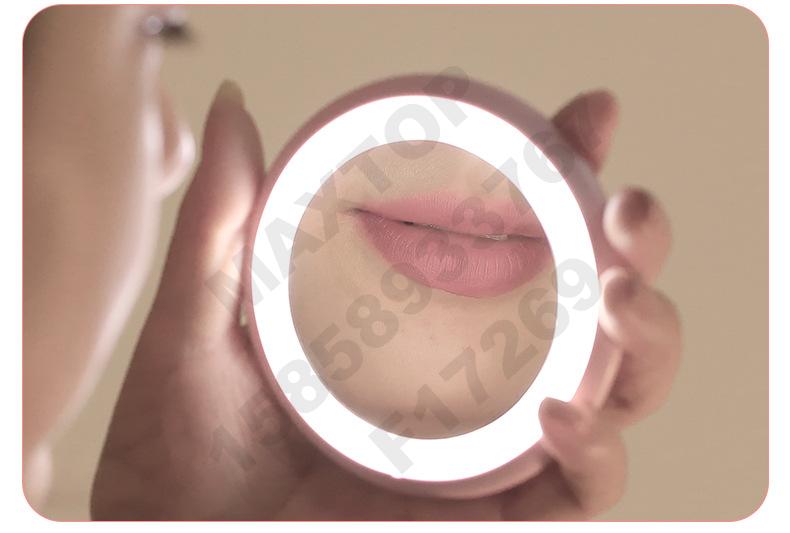 Explosive portable mirror with light LED makeup mirror makeup mirror mirror makeup mirror