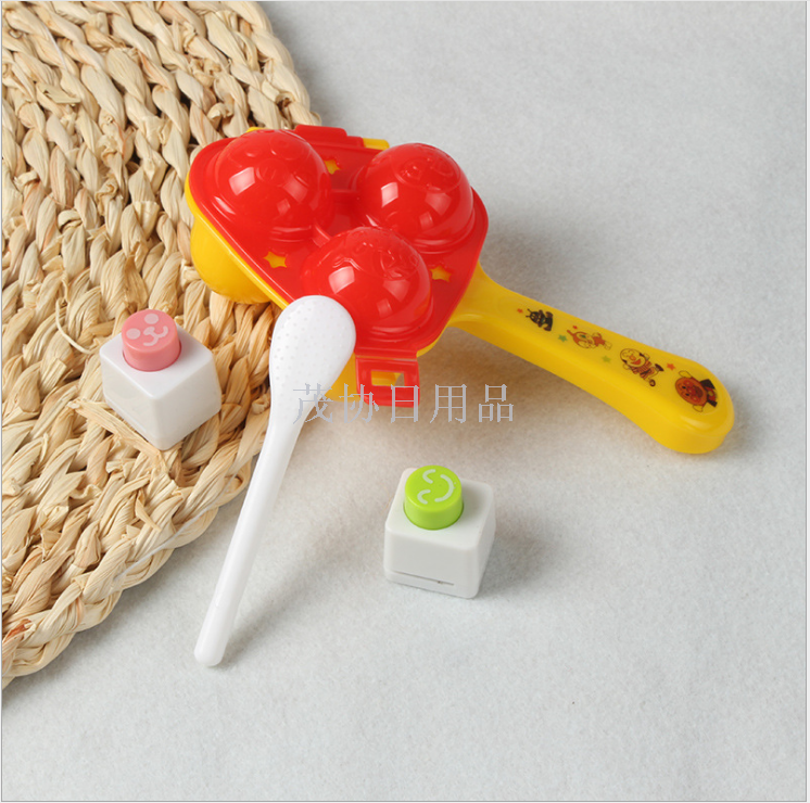 Bread superman Tiktok the same shake rice ball mold baby children baby three ball rice ball with rice spoon embodying machine only for foreign trade export only for foreign trade export