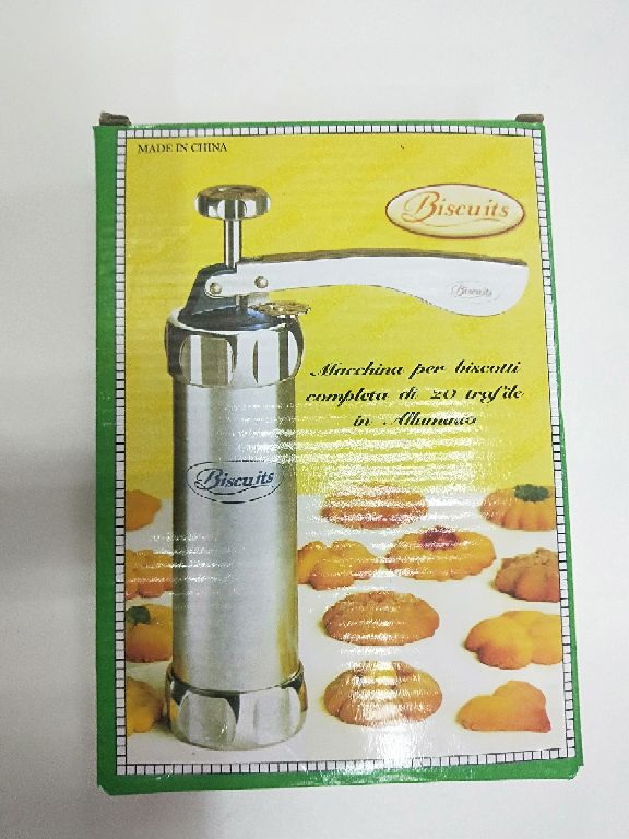 小型饼干机手动花式饼干机铝合金筒身20片花烘焙工具