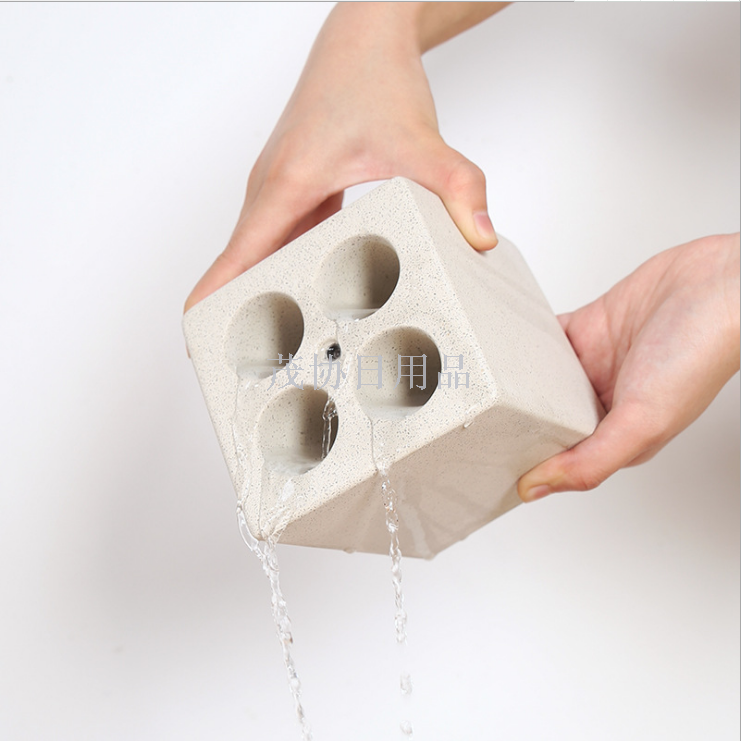 达倍思日式水泥雨伞收纳架 家用铁艺伞架长柄伞折叠伞座 笔筒伞筒产品图