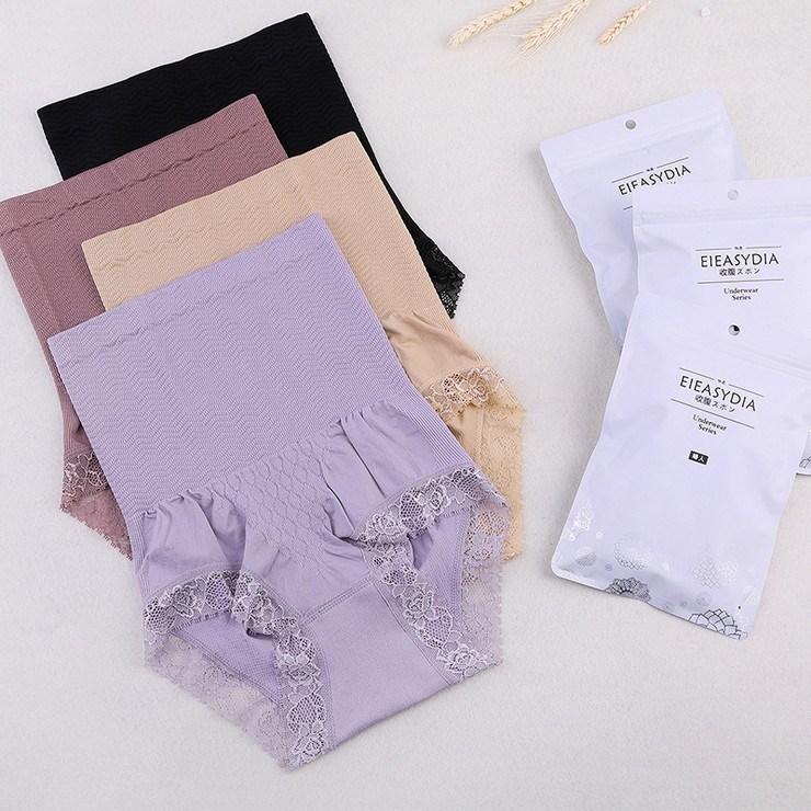 Explosive Japanese Munafie Seamless High Waist Postpartum Belly Compression Shapewear For Women Lace Breathable Hip Lift Pants
