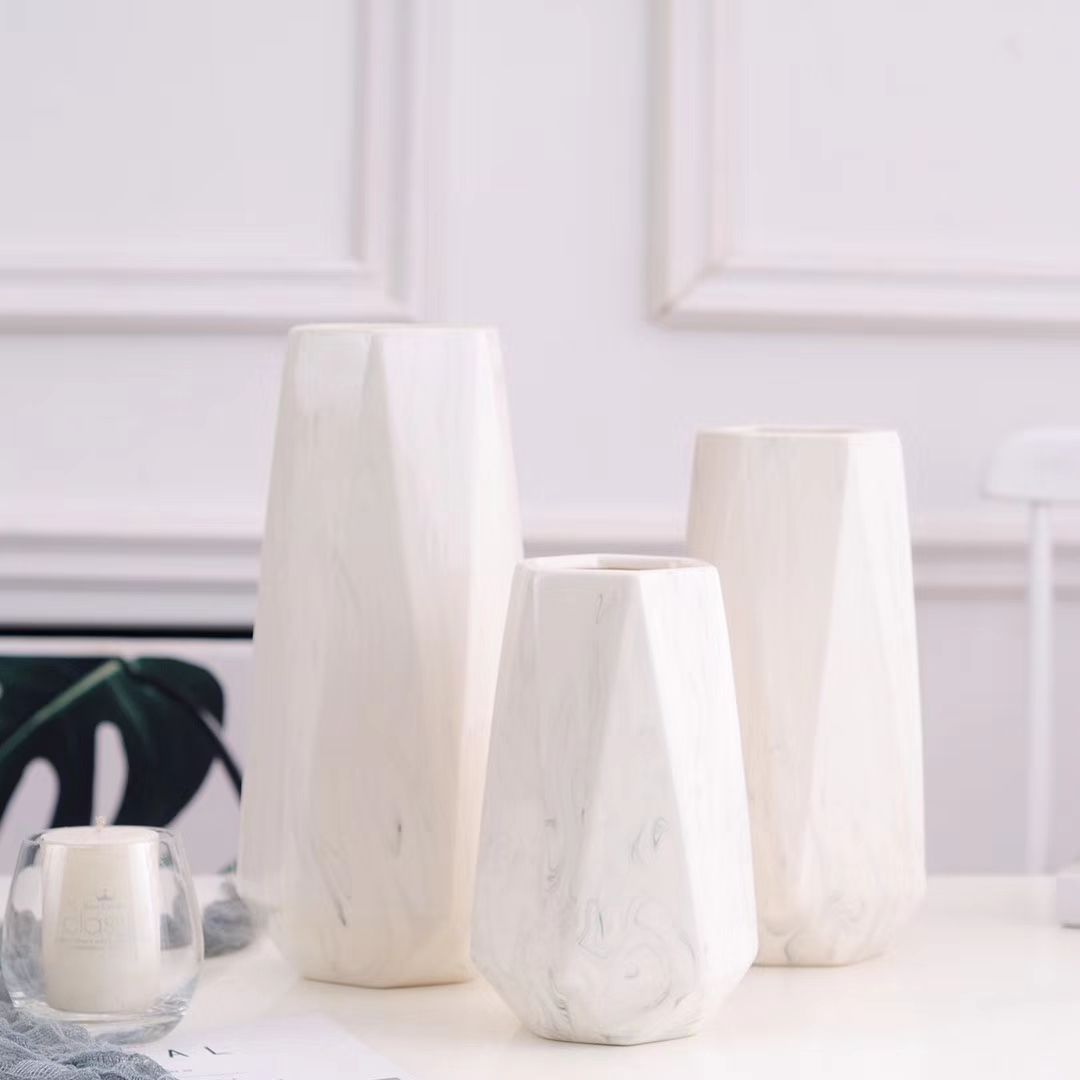 大理石纹三件套系列花瓶