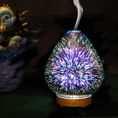 2018 New 3D aromatherapy humidifier creates colorful night lights for home ultrasound