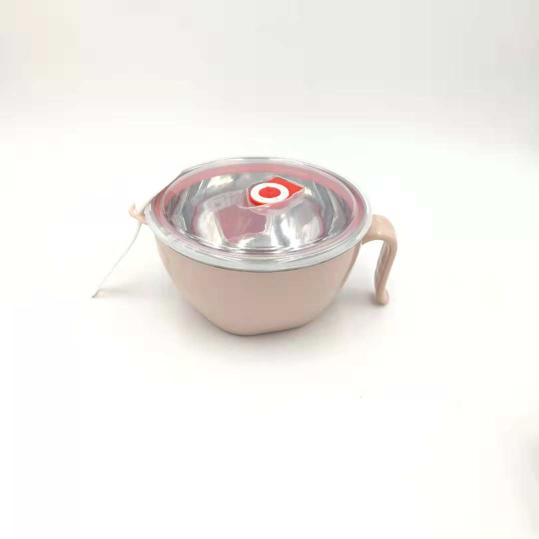 十元店精品店创意时尚礼品1200ML不锈钢泡面碗细节图