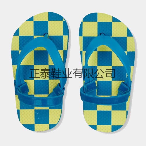 The manufacturer customizes cute children's emoticons, baby elastic bands with heel clips, PE anti-slip flip-flops Application Scenario