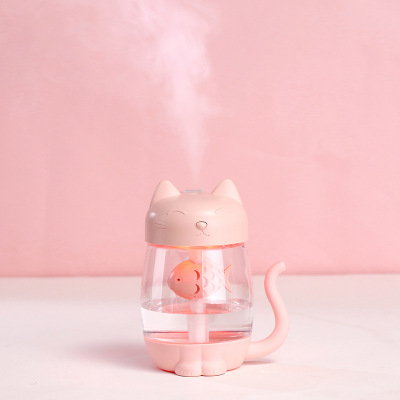 Cat desktop bedroom air atomizer manufacturer Mute Three-in-one USB Mini creative new humidifier full figure
