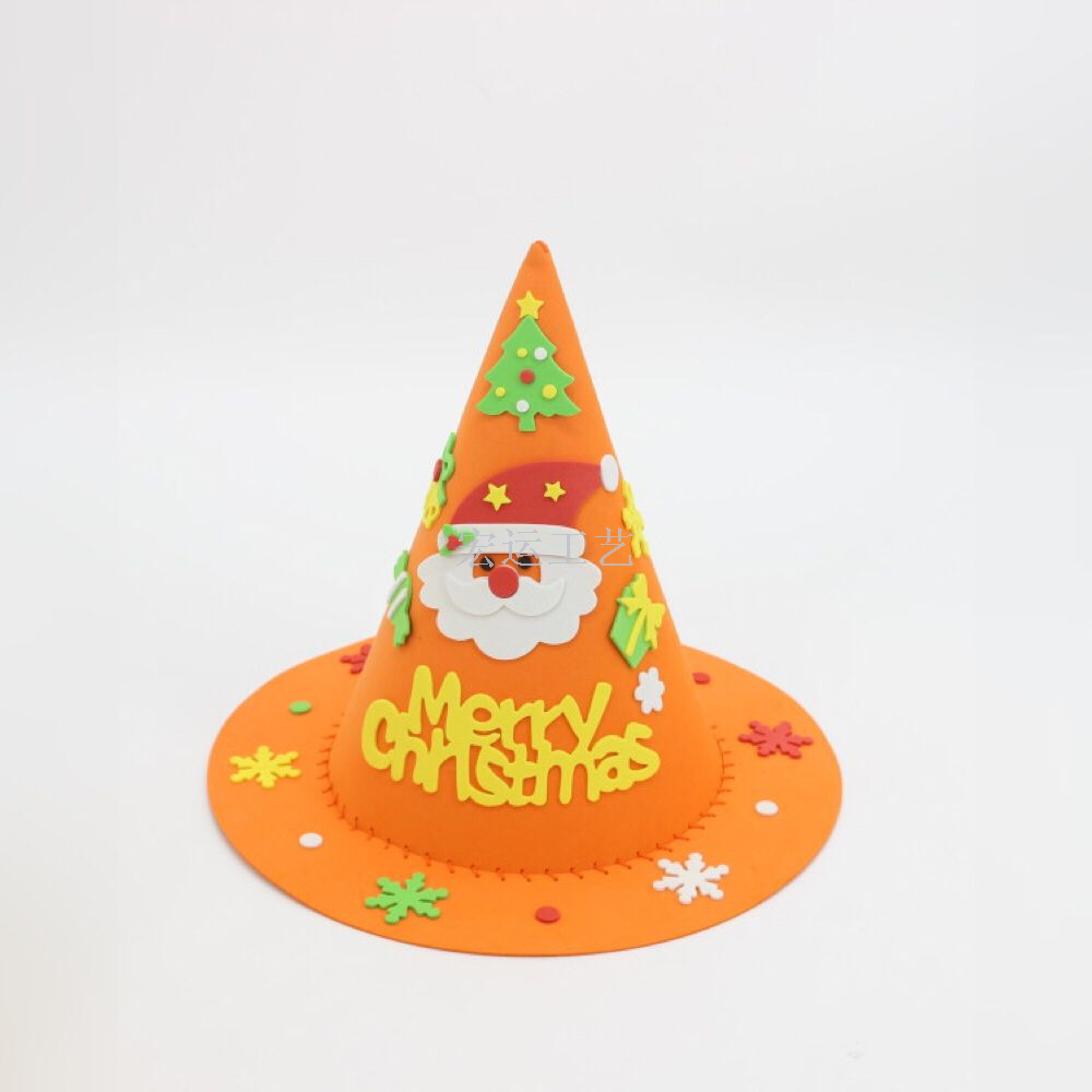 eva圣诞节手工帽子手提篮包包幼儿园手工DIY材料包