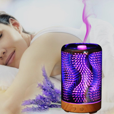 3D香薰机加湿器家用超声波创意香薰灯七彩小夜灯细节图