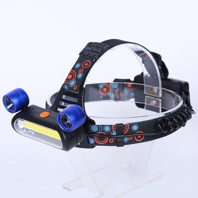 New strong LED outdoor rechargeable headlamp probe bicycle headlamp fishing lamp