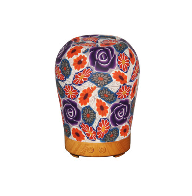 彩陶香薰机 家用超声波创意七彩香薰小夜灯 精油香熏产品图