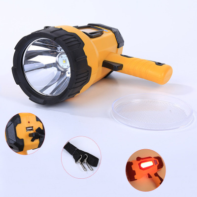 Portable strong light searchlight outdoor lighting long-range rechargeable camping torch emergency light