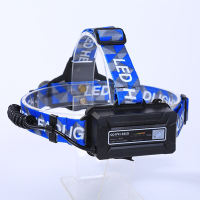 New LED headlights for outdoor cycling high-light long-range COB head-mounted flashlight charging