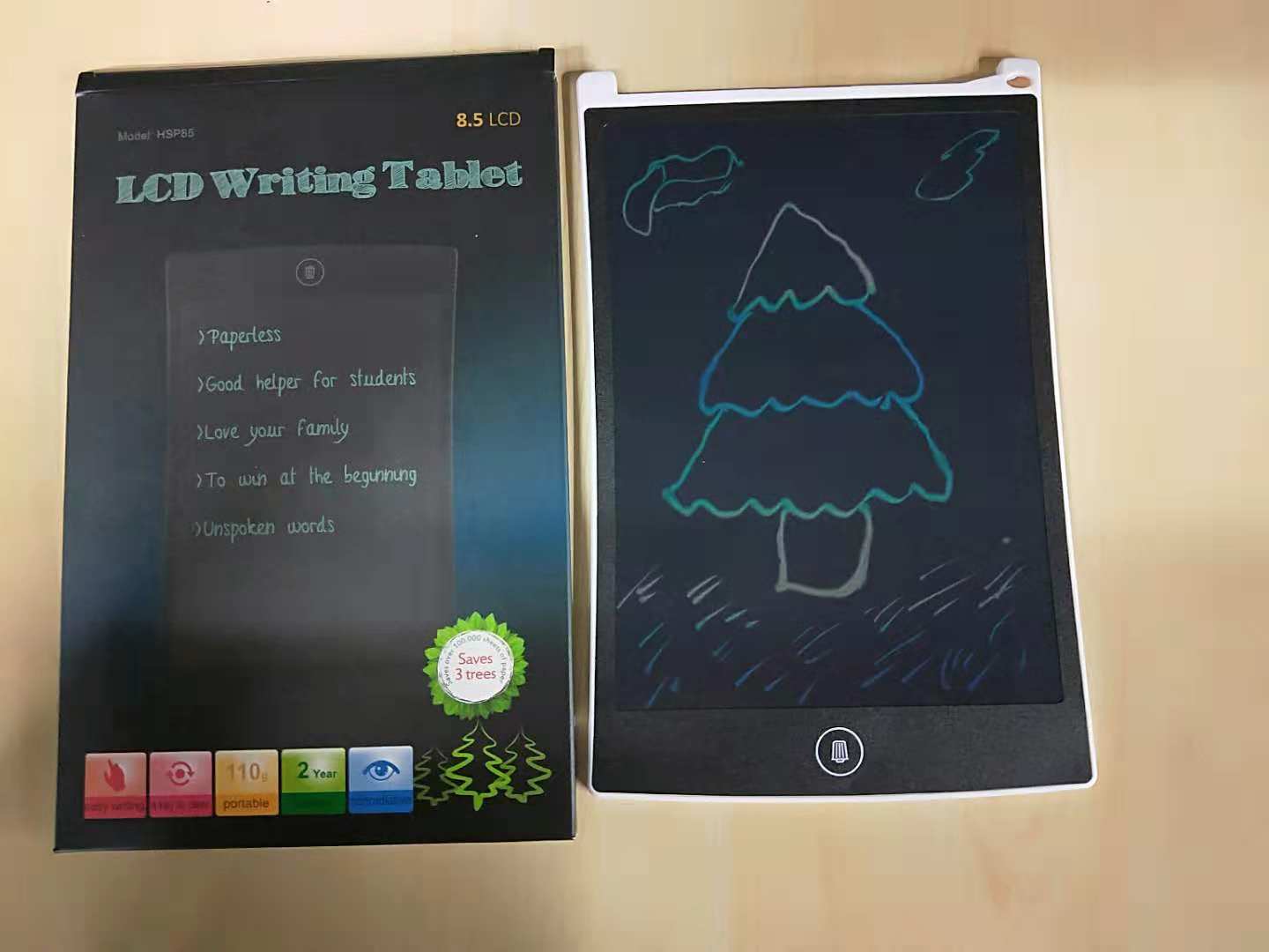 8.5-inch color LCD handwriting pad, drawing, doodling, leaving messages, taking notes, memo, draft, small blackboard details Picture