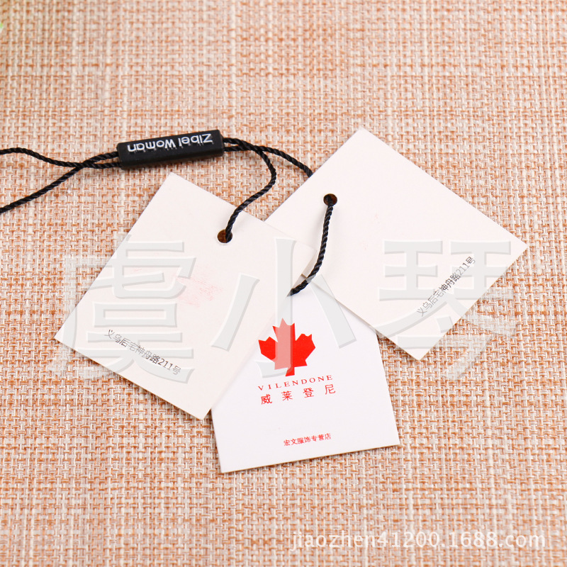 服装吊牌定做 合格证吊牌设计 童装吊牌标签制作产品图