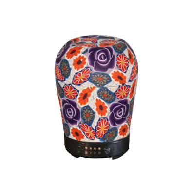 彩陶香薰机 家用超声波创意七彩香薰小夜灯 精油香熏