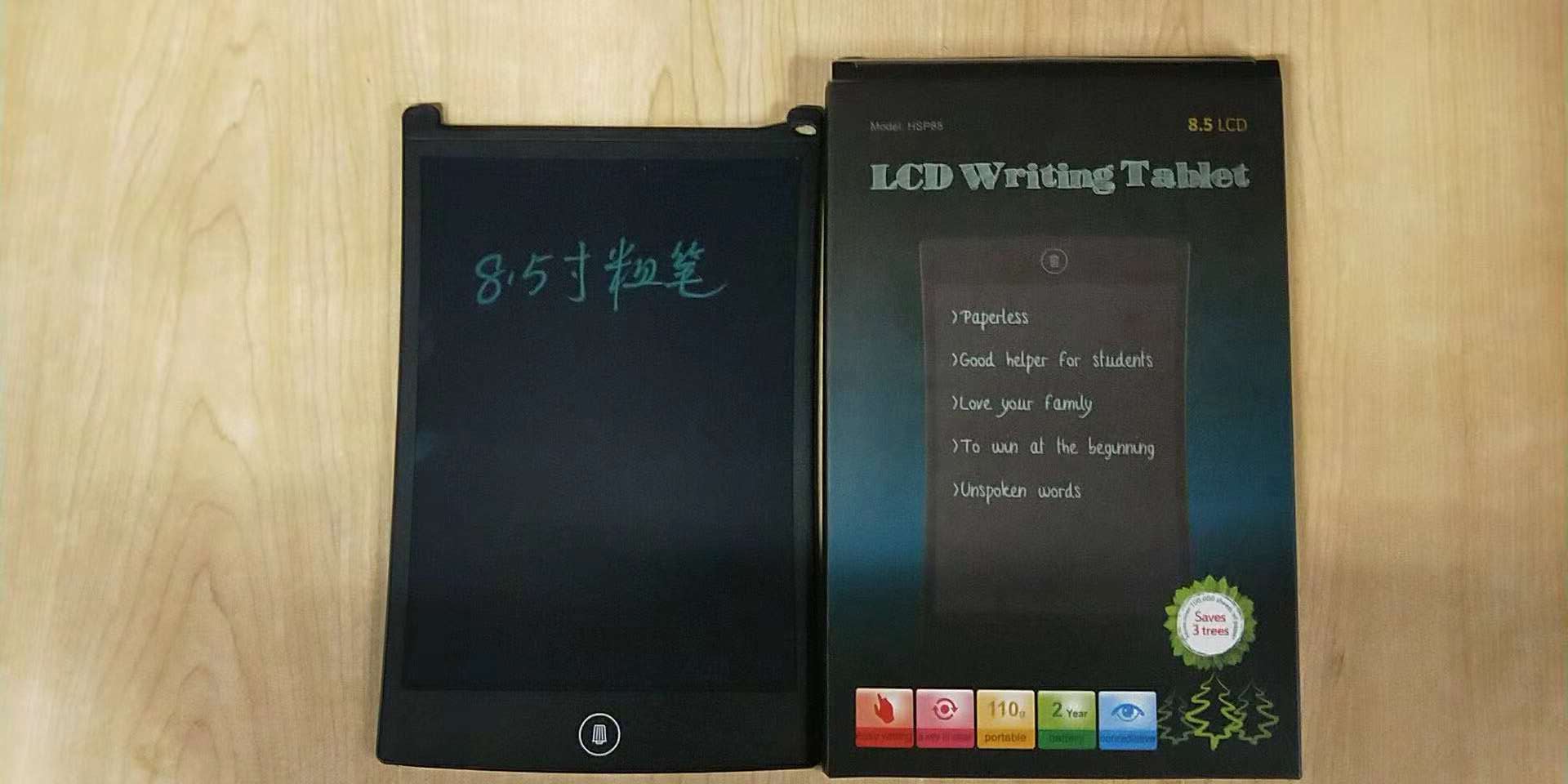 8.5-inch thick-pen LCD handwriting pad for drawing, doodling, leaving messages, taking notes, memo, drafts, and small blackboard