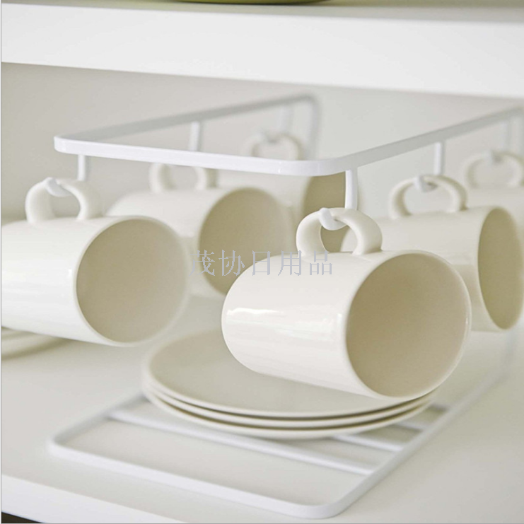 Spot manufacturers direct simple Japanese mug shelf plate storage rack iron art storage