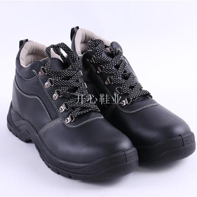 厂家直销带钢头钢中底防砸防刺穿牛皮安全鞋休闲中帮劳保鞋