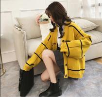 Sweater women cardigan loose student thickened Harajuku sweater coat women