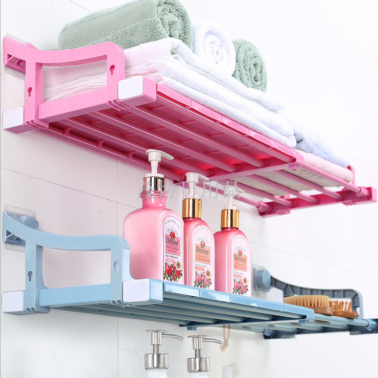 浴室置物架马桶吸壁式厕所收纳架免打孔架壁挂洗衣机卫生间放置架细节图