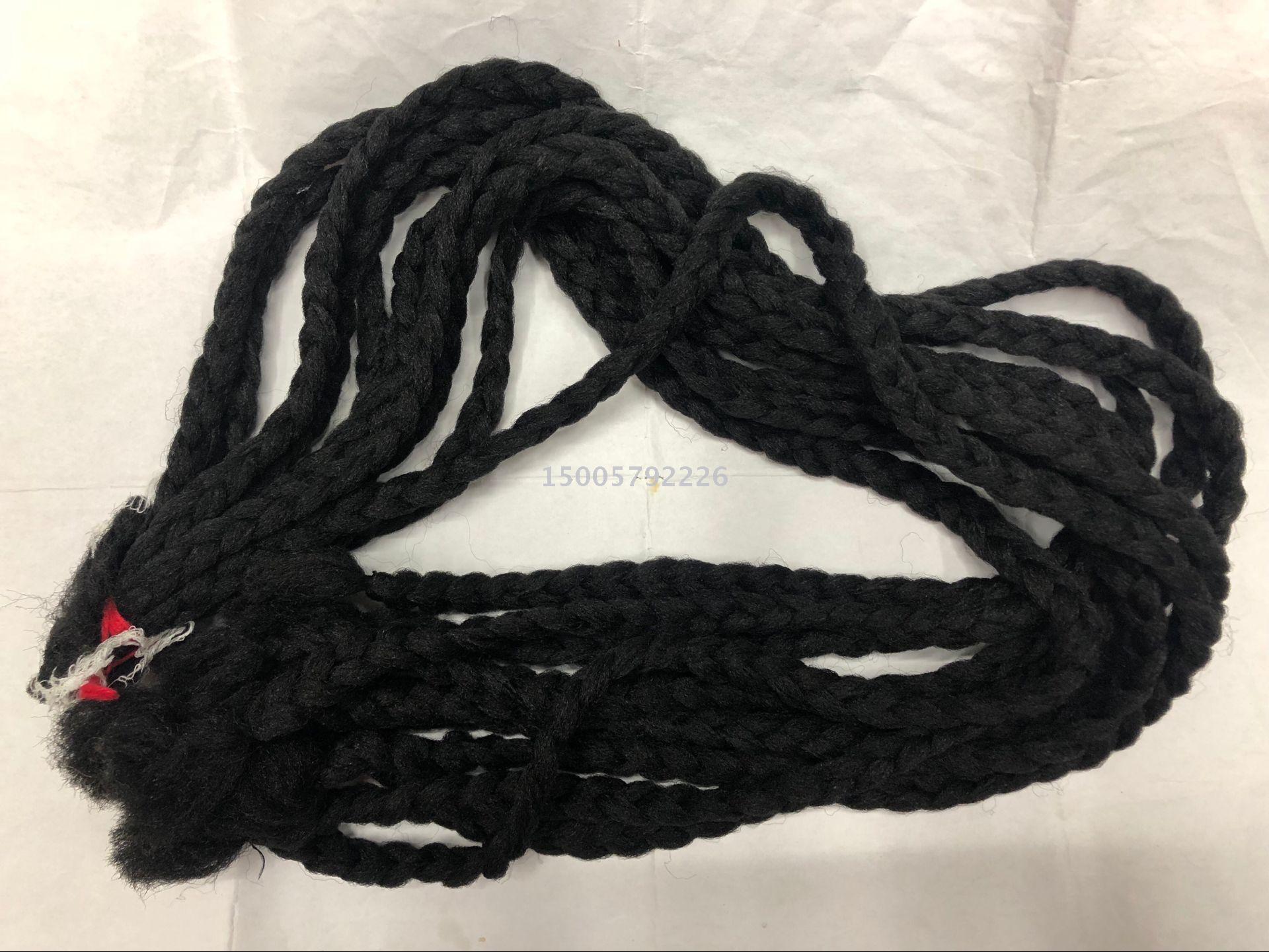 Best-selling wig thread, polypropylene filament, wig wool thread, braid thread and black braid yarn for export to Africa Specification image