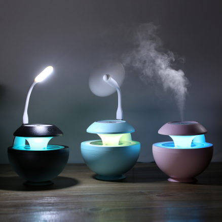 USB Mini Projection humidifier, Genie Projection Water Replenishing Humidifier, Night Light, Large capacity humidifier