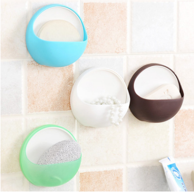 Bathroom Suction Cup Soap Box Toilet Creative Simple Soap Rack Soap Box Soap Dish Kitchen Wall Hanging Drain