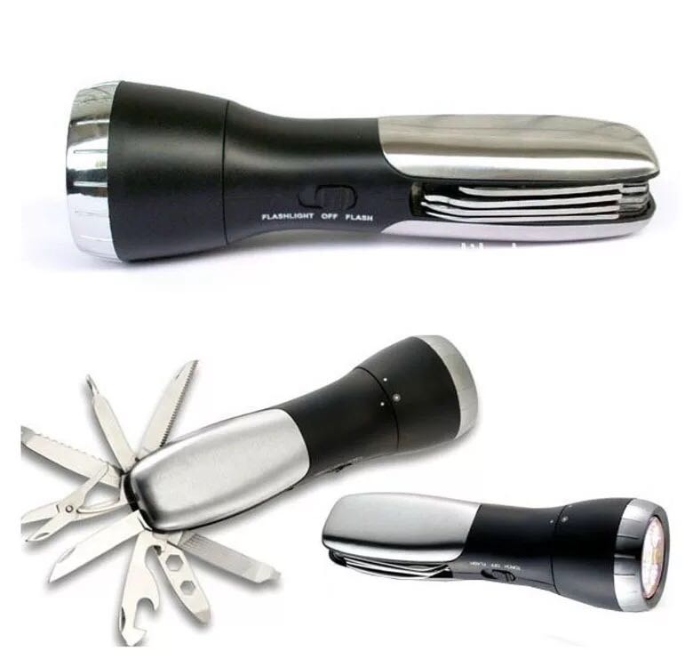 Best-selling multi-functional vehicle knife flashlight, outdoor carrying tool knife flashlight factory direct sales