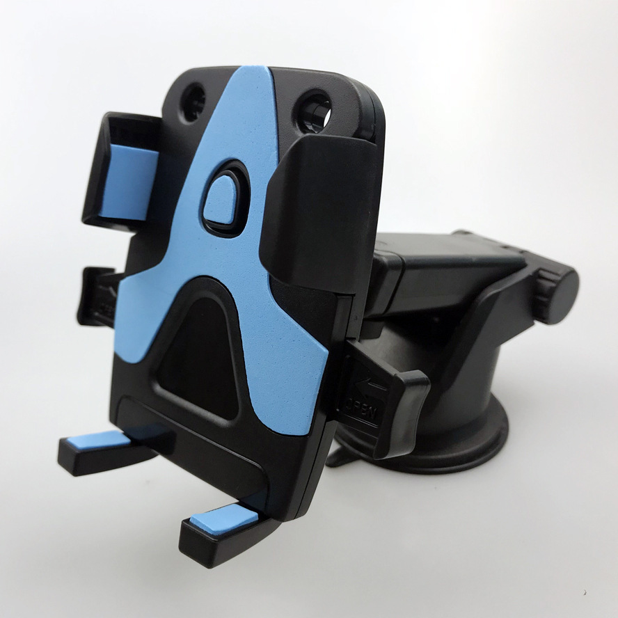 长杆伸缩变形金刚自动锁车载吸盘手机支架细节图