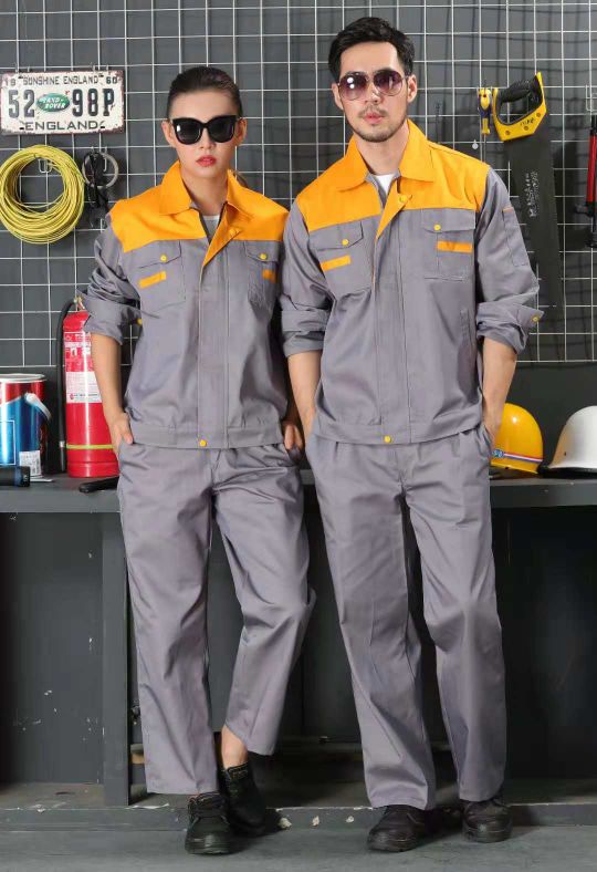 Long-sleeved work clothes, sanitation uniforms, anti-static work clothes, and work clothes for auto repair shops. details Picture