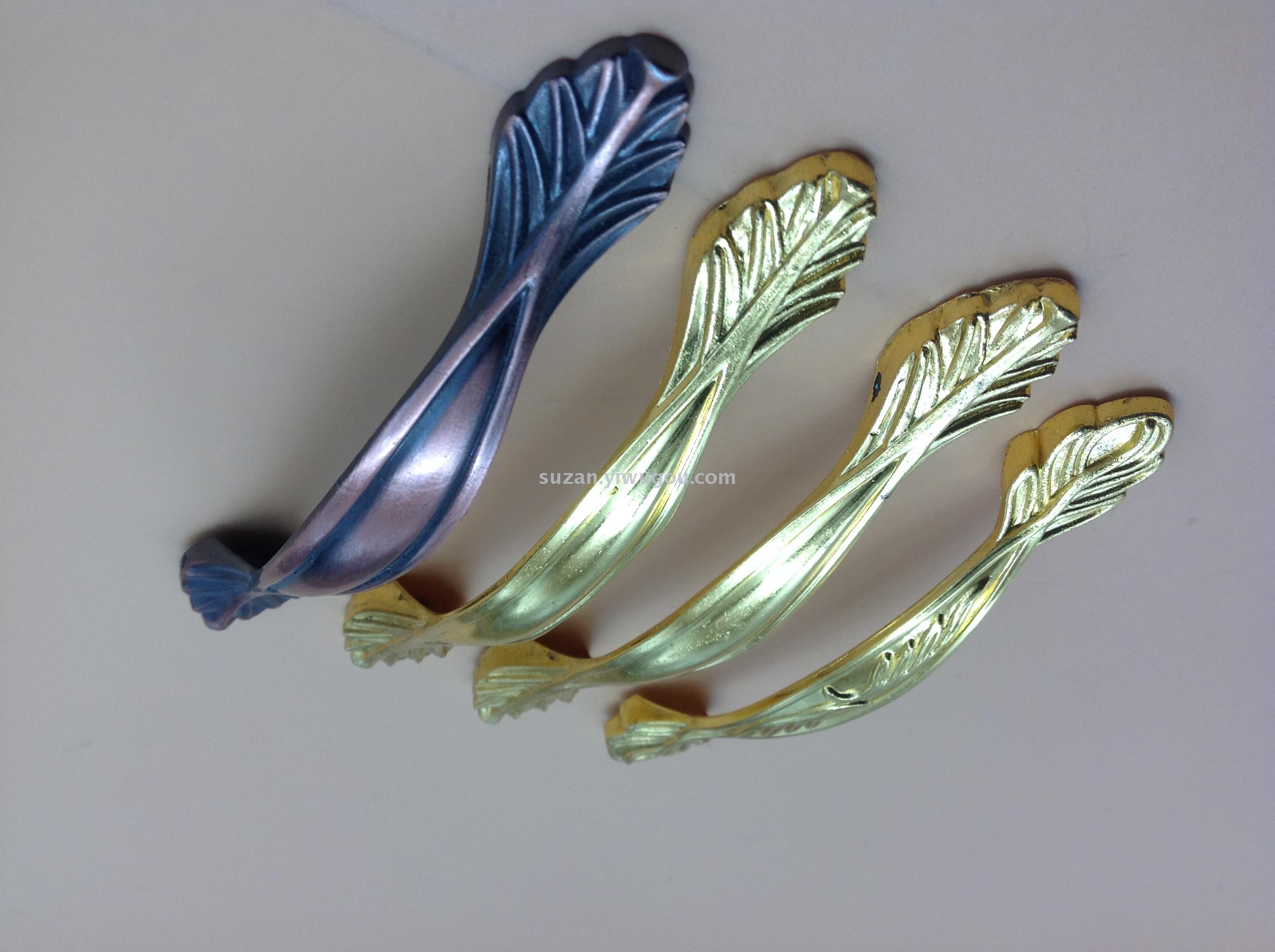 Furniture aluminum hardware high quality leaf simple modern wind handle