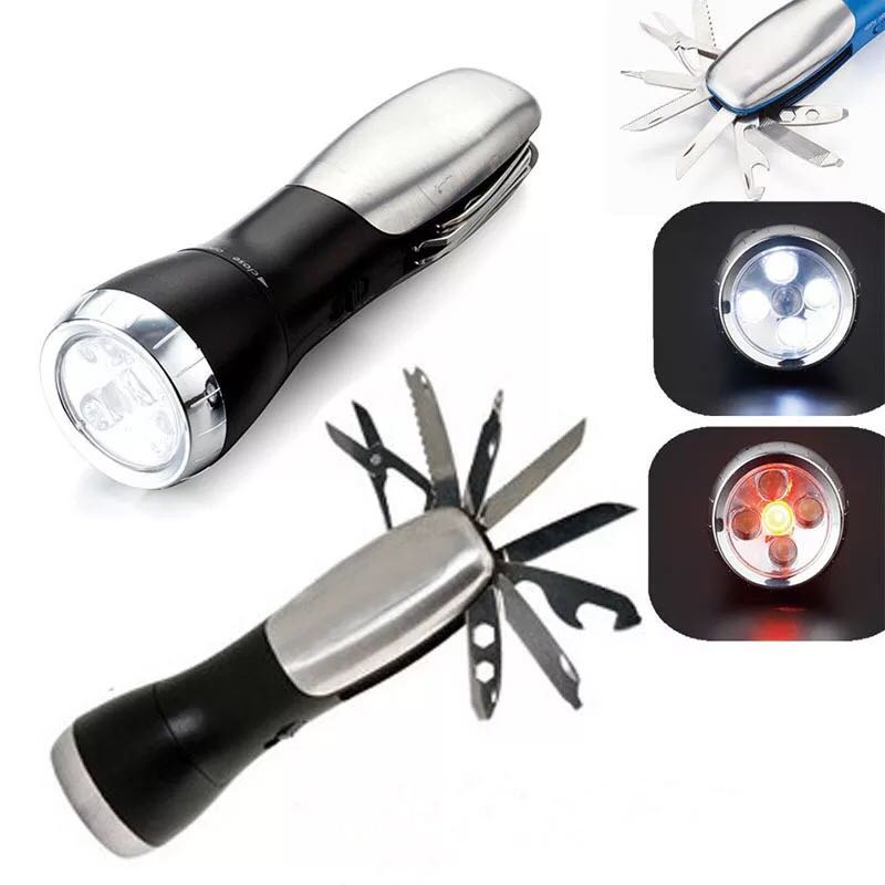 Best-selling multi-functional vehicle knife flashlight, outdoor carrying tool knife flashlight factory direct sales details Picture