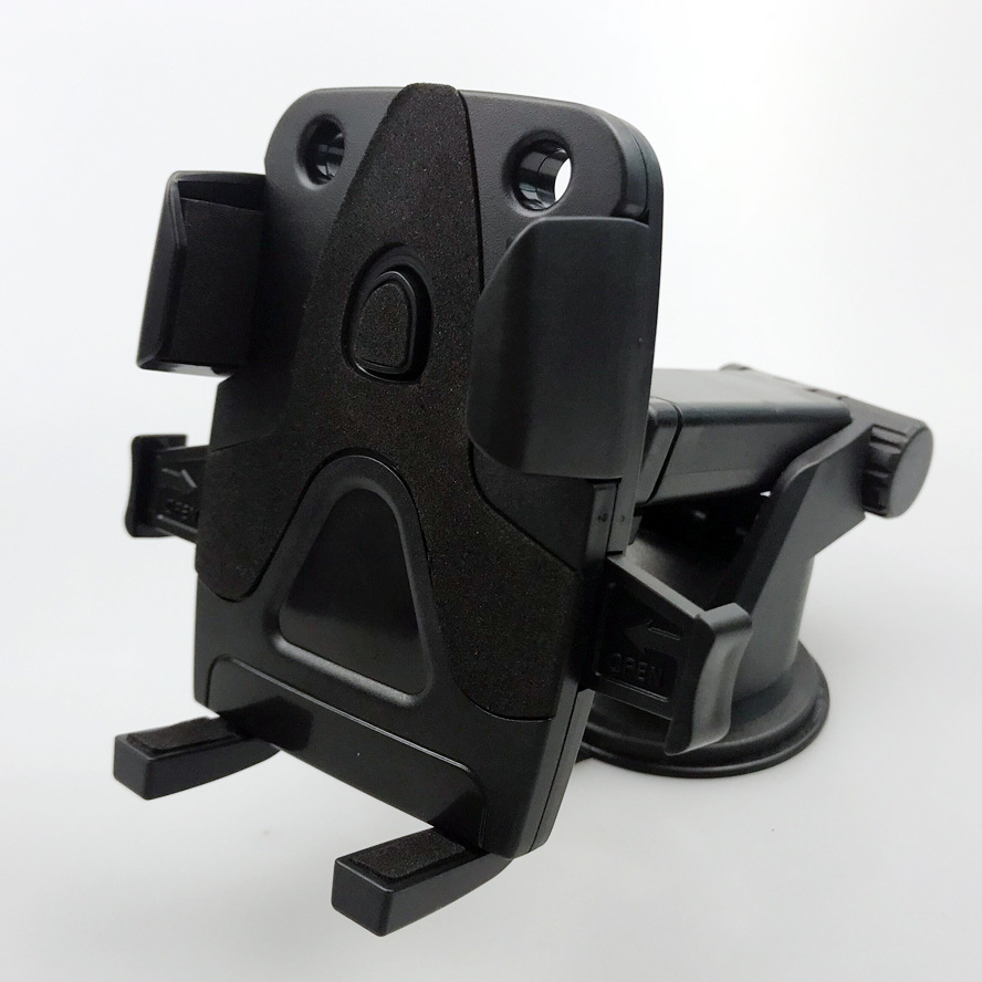 长杆伸缩变形金刚自动锁车载吸盘手机支架产品图