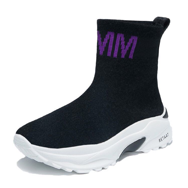 厚底飞织鞋新款