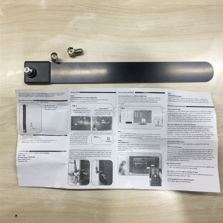 TV新品TV信号加强器 高清数字室内电视天线 美规欧规产品图