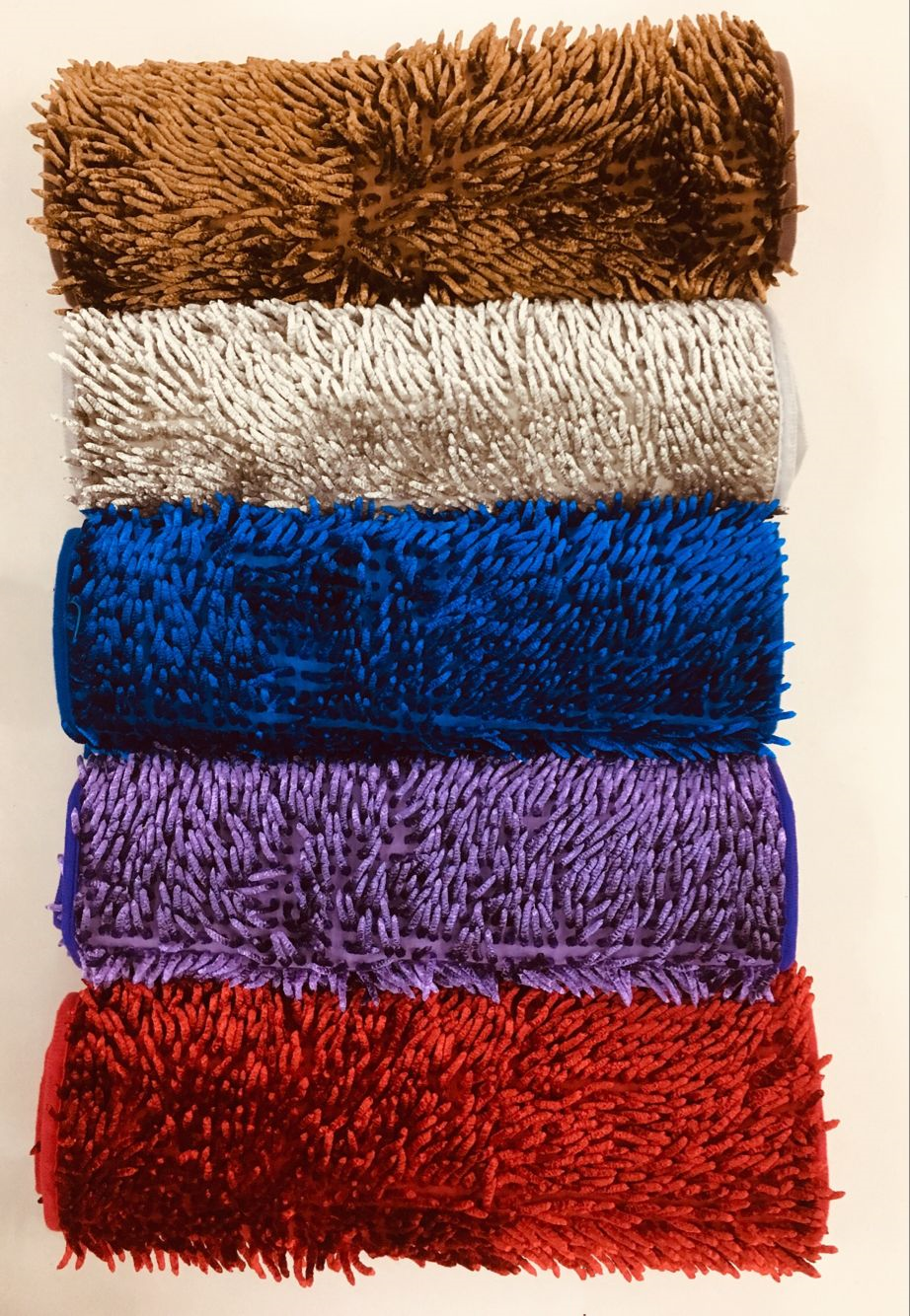 New best-selling 40*60cm glossy silk bright-colored mat, long-haired glossy silk mat, water-absorbing and anti-slip foot mat, bedside mat Specification drawing