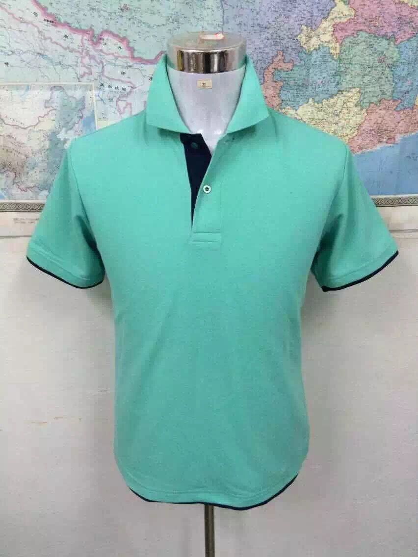 高档纯色翻领polo衫定做广告衫文化衫定制工作服活动服批发印字