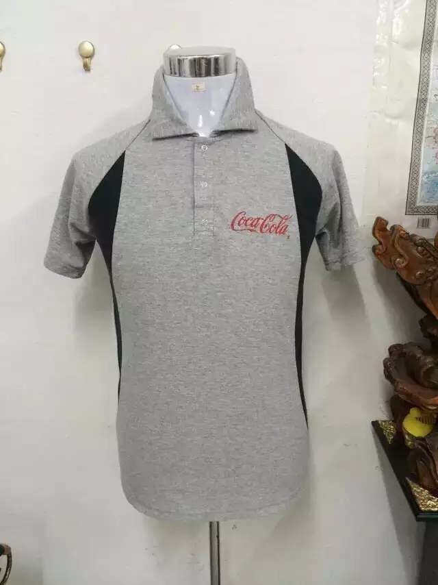 可口可乐翻领polo衫定做广告衫文化衫定制工作服活动服批发印字
