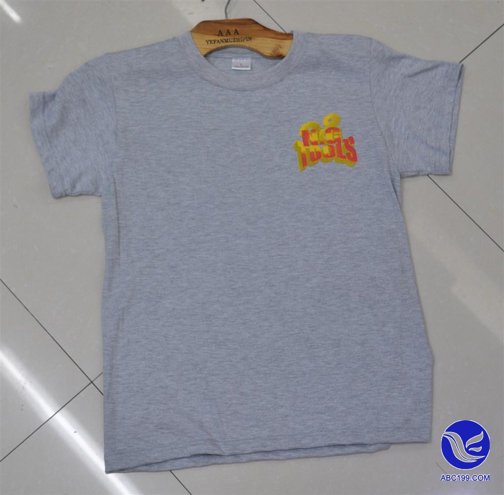 工厂批发 空白短袖文化衫DIY 180克广告衫纯棉T恤 爆款班服定制产品图