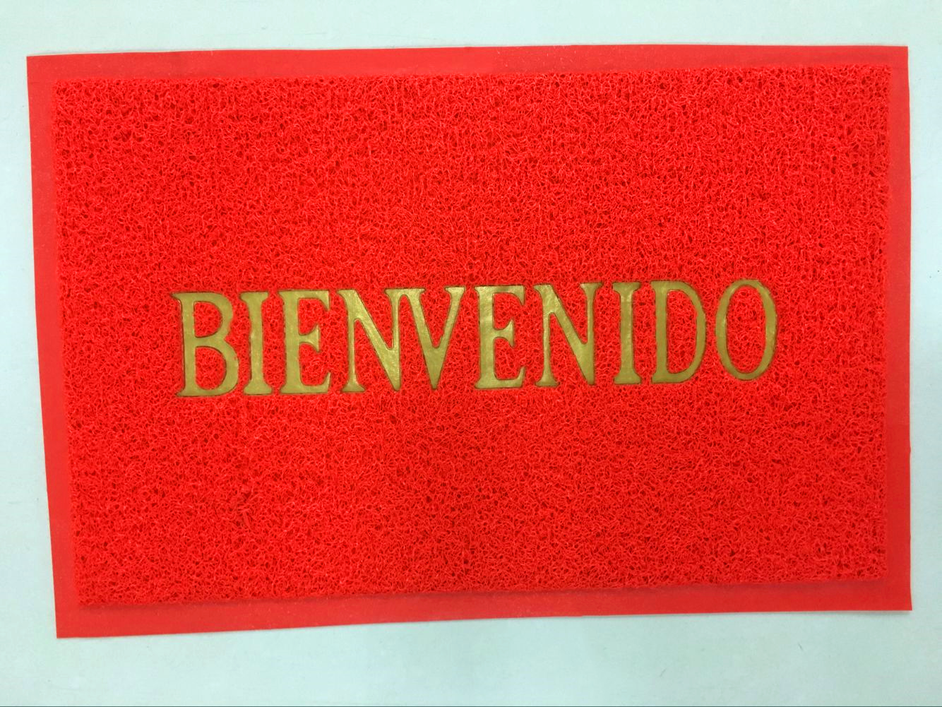 Thin brushed Welcome pad, BIENVENIDO pad, BEM-VINDO pad, brushed pad Specification drawing