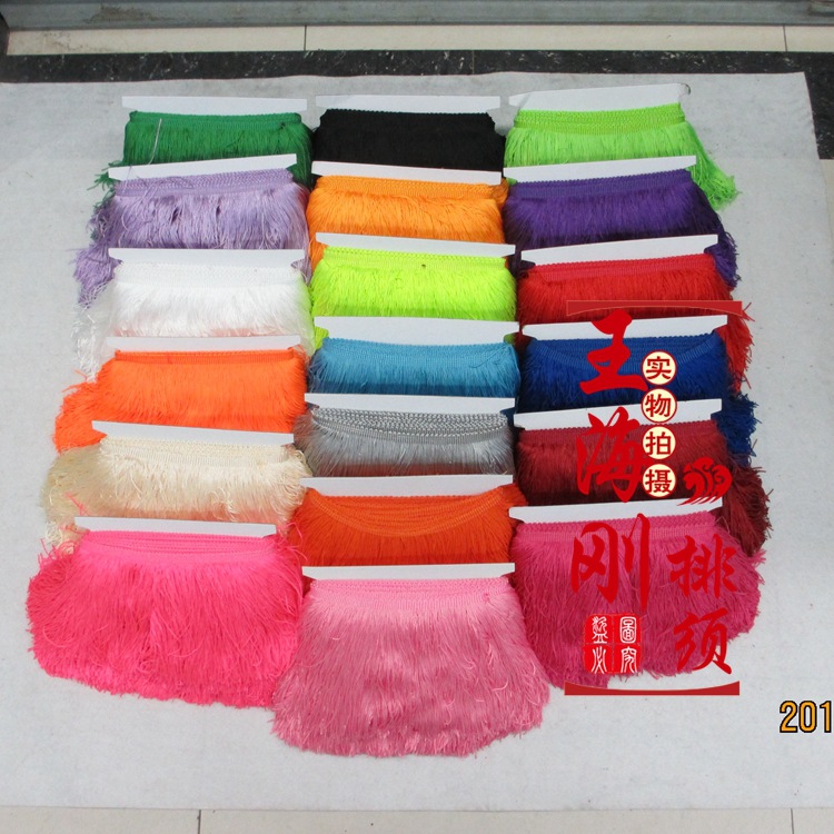Stage Clothing Accessories/Latin Dance Fringe Lace/Polyester Encryption Double Line Row Shall Be 15Cm Long details Picture